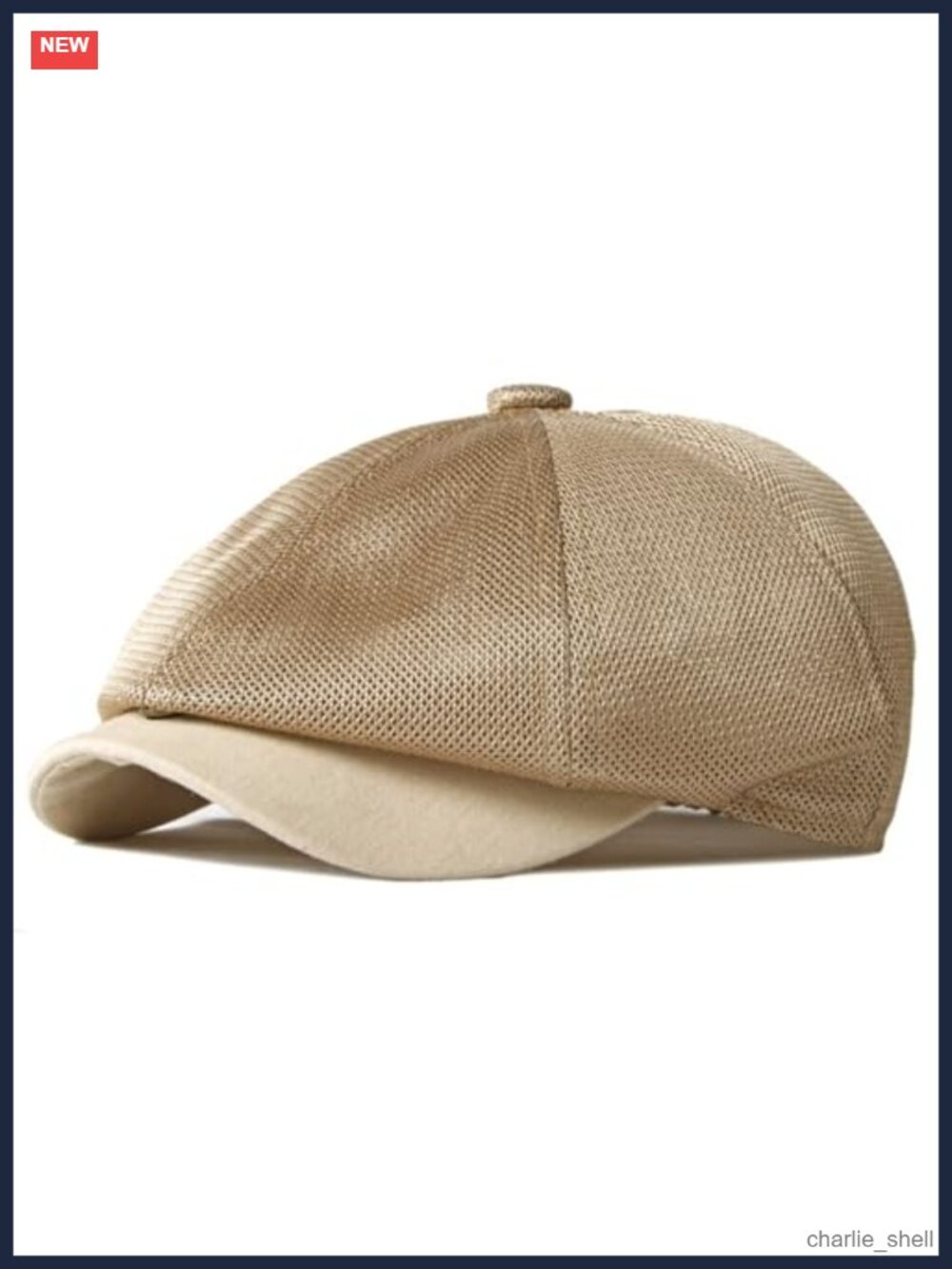 Mens Summer Newsboy Cap Breathable Adjustable Ivy Cabbie Hat